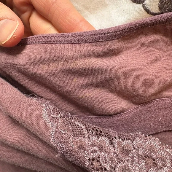 Express Light Purple Best Loved Bra Cami with Lace Trim - Picture 7 of 8